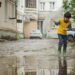 Ilustrācija: puddle, kid, street, after rain, stroll, childhood, child, city, umbrella, puddle, puddle, street, umbrella, umbrella, umbrella, umbrella, umbrella