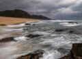 Ilustrācija: ocean, waves, sky, nature, cloud, landscape, mountain, beach, sky, nature, landscape, landscape, landscape, beach, beach, beach, beach, beach