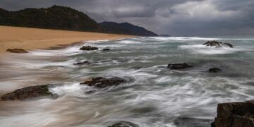 Ilustrācija: ocean, waves, sky, nature, cloud, landscape, mountain, beach, sky, nature, landscape, landscape, landscape, beach, beach, beach, beach, beach