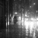 Ilustrācija: city, rain, urban, wet, street, umbrella, raining, road, dark, night, moisture, water, weather, storm, grey, asphalt, architecture, town, reflection, nature, blackandwhite, gray rain, gray road, gray night, gray storm, gray umbrella